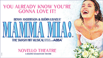 MAMMA MIA! at the Novello Theatre